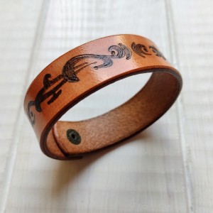 Skórzana bransoletka wzór 3