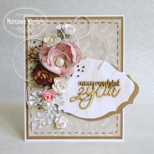 Kartka ślubna vintage