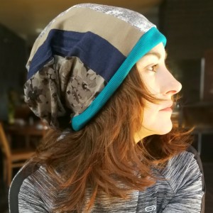 czapka etno boho smerfetka wiosenna długa uniwersalna damska