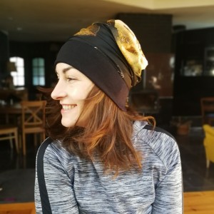 czapka damska wiosenna na podszewce