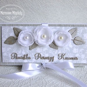 Kartka-czekoladownik komunijny, personalizowany