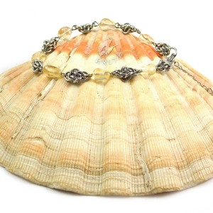 Bransoletka chainmaille z cytrynami