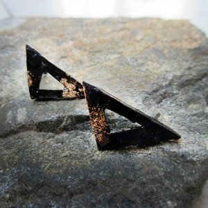 KOLCZYKI GEOMETRYCZNE TRÓJKĄTY