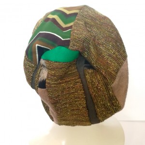 czapka damska szyta patchworkowo wiosenna