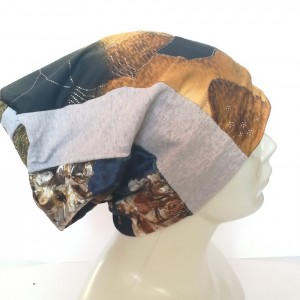 czapka patchworkowa etno boho wiosenna damska