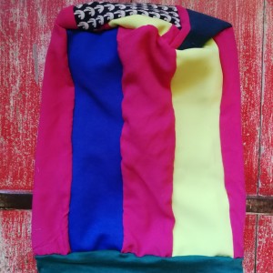 czapka damska wiosenna patchworkowa