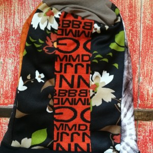 czapka patchworkowa na podszewce damska wiosenna