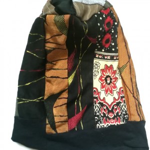 czapka patchworkowa na podszewce damska wiosenna