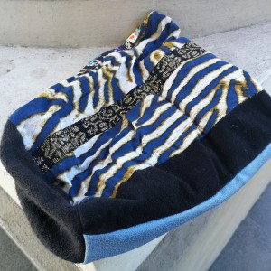 czapka patchworkowa na podszewce damska wiosenna- jesienna