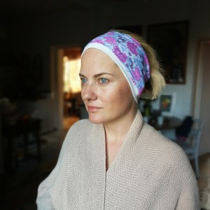 opaska sportowa w kwiaty wiosenna