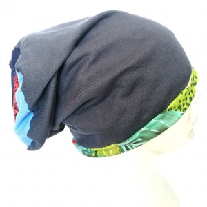 czapka wiosenna etno boho kolorowa