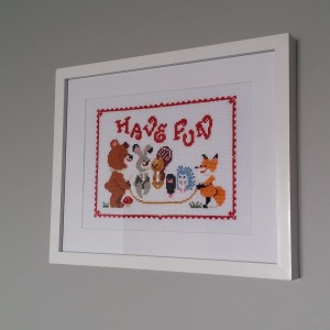 Haftowany obraz Krecik