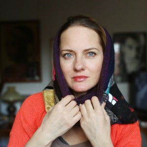 komin patchworkowy pojedynczy egzemplarz damski handmade