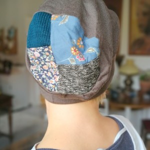 czapka damska szara etno boho