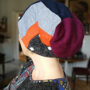 czapka damska etno boho szyta patchworkowo