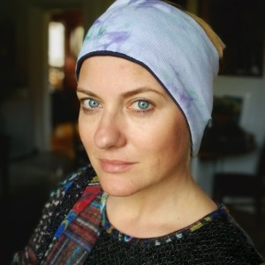 opaska damska dzianinowa wiosenna