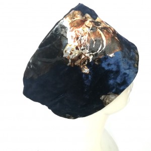 opaska uniwersalna aksamitna boho z tyłu na gumkę