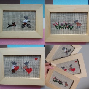 Obraz haftowany Trio Mimi