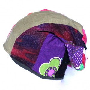 czapka szyta patchworkowo damska