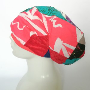 czapka damska smerfetka szyta patchworkowy