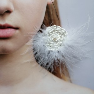 Kolczyki Białe Słońca