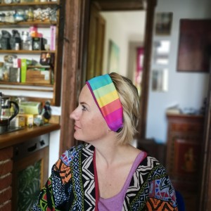 opaska sportowa w stylu boho na podszewce orient