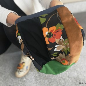 czapka damska szyta patchworkowo