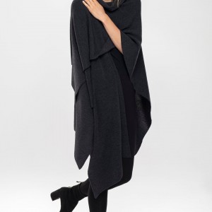 poncho- narzutka - merino