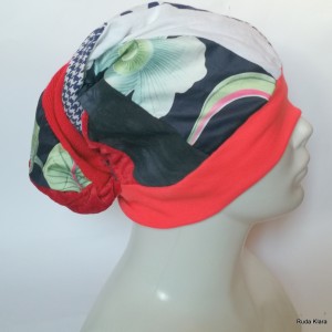 czapka damska turbanowa kolorowa wiosenna