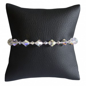 Bransoletka Fourneau Mixte Swarovski Elements® kolor crystal AB srebro 925