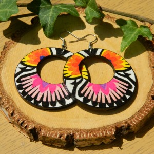 Kolczyki folk, Biżuteria boho, Kolczyki ludowe, biżuteria folkowa, kolczyki etno, biżuteria flamenco, kolczyki w stylu Fridy Kahlo, Duże kolczyki koła