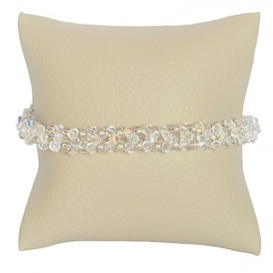 Bransoletka Vierge Swarovski Elements® kolor crystal AB srebro 925