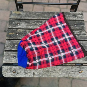 czapka damska w kratkę