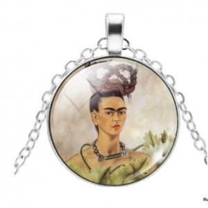 naszyjnik z Frida Kahlo, łańcuszek zapinany