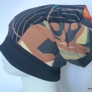 czapka damska etno boho folk patchwork