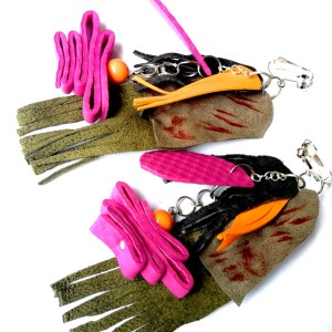 Klipsy boho wiszące etno zwariowane