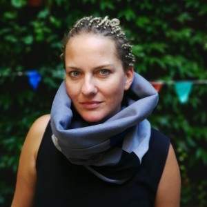 komin patchworkowy na podszewce miękki, miły