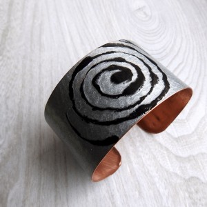 Bransoleta "Labirynt" ręcznie malowana