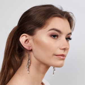 Długie kolczyki z kryształkami Swarovskiego a629