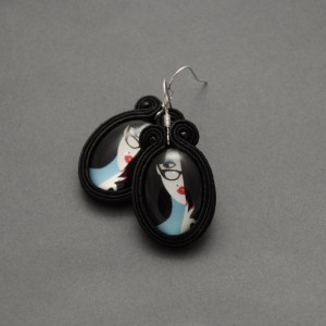 kolczyki sutasz - kobieta