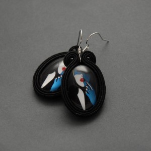 kolczyki sutasz - kobieta