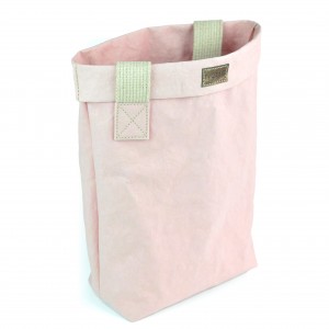EKO TORBA Z PAPIERU BIGBAG WEGE PASTEL PINK L - SHOPPERKA