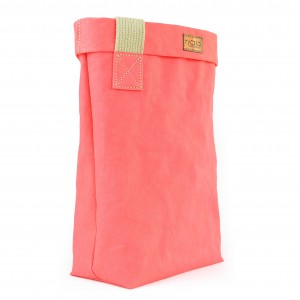 EKO TORBA Z PAPIERU BIGBAG WEGE CORAL RED  L - SHOPPERKA