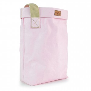 EKO TORBA Z PAPIERU BIGBAG WEGE PALE PINK L - SHOPPERKA