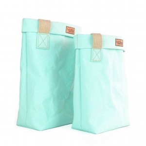 EKO TORBA Z PAPIERU BIGBAG WEGE TURQOUISE  S - SHOPPERKA