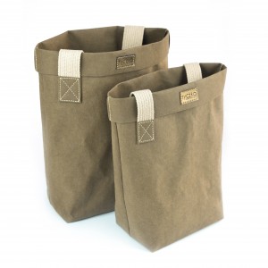 EKO TORBA Z PAPIERU BIGBAG WEGE CHOCOLATE S - SHOPPERKA