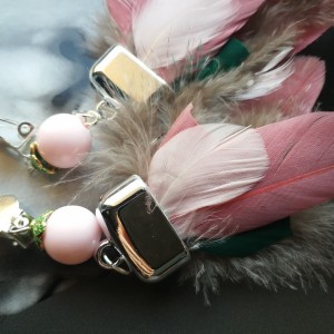 klipsy etno boho wiszące długie lekkie