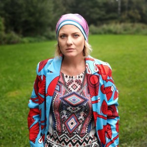 czapka kolor ręcznie farbowana codzienna