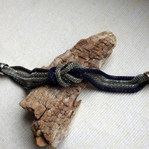 Bransoletka łańcuszkowa zaplatana