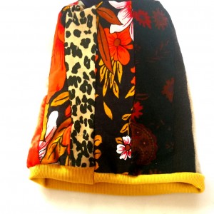 czapka patchworkowa na podszewce